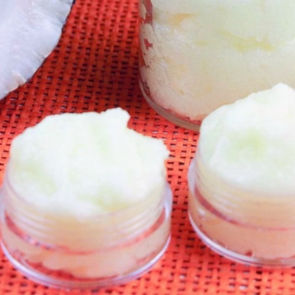 2 Homemade Pina Colada Lip Scrubs